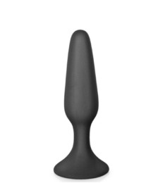 Plug anal noir 11.5cm avec ventouse - CC5700401010